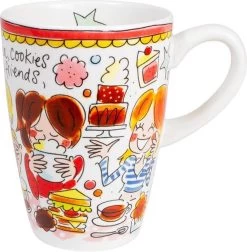 Blond Amsterdam Even Bijkletsen Beker XL 500 Ml - Rode Rand