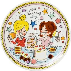 Blond Amsterdam, Even Bijkletsen: Bord Pink 18cm