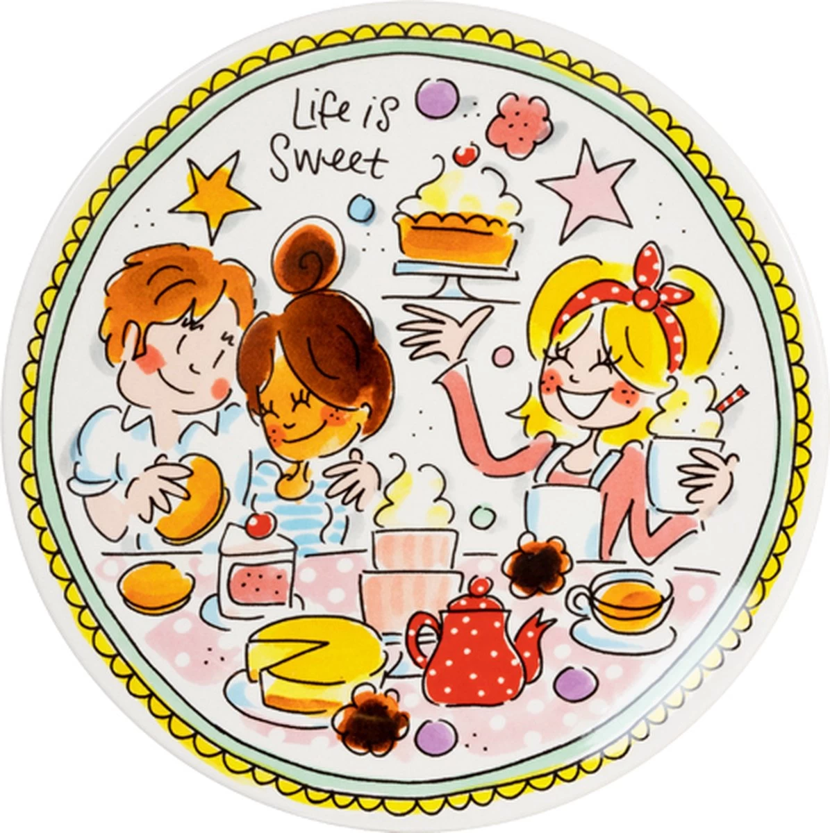 Blond Amsterdam, Even Bijkletsen: Bord Mint 18cm 3 Blond Amsterdam, Even Bijkletsen: Bord Mint 18cm