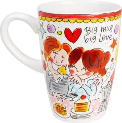 Blond Amsterdam Even Bijkletsen Beker XL 500 Ml - Rode Rand -Blond Amsterdam 1195x1200 2