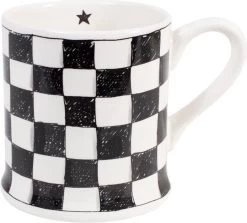 BLOND AMSTERDAM X NOIR: MUG CHECKERED