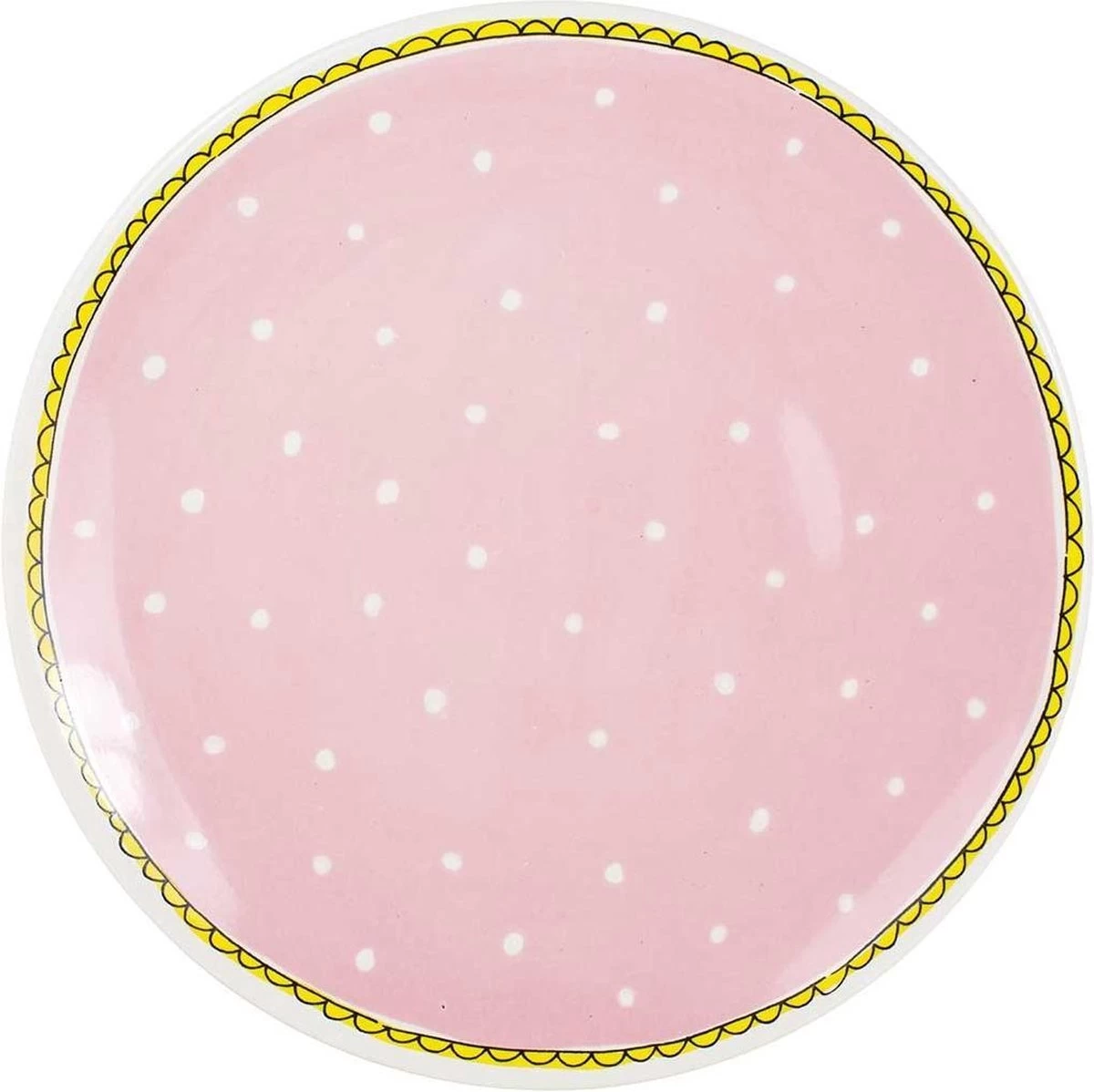 Even Bijkletsen Plat Bord Dot D26cm 3 Even Bijkletsen Plat Bord Dot D26cm