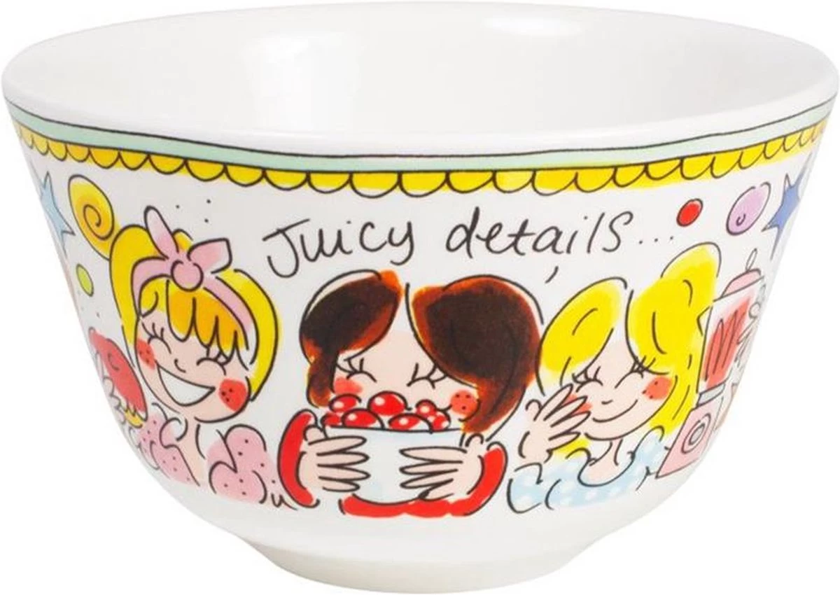 Blond Amsterdam Even Bijkletsen Kom Ø14 Cm - Mint Rand 5 Blond Amsterdam Even Bijkletsen Kom Ø14 Cm - Mint Rand - Afbeelding 3