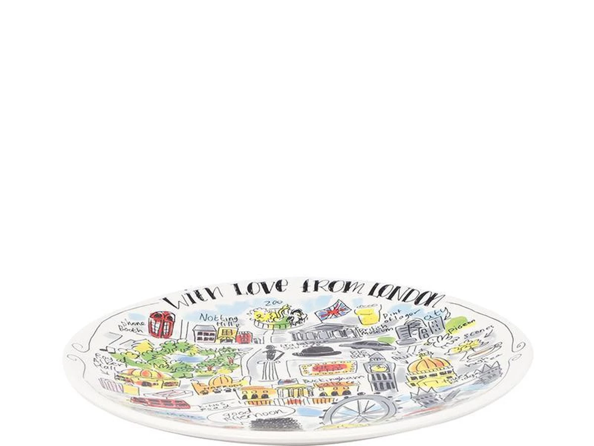 Blond Amsterdam City Londen Bord - Ø 22 Cm 4 Blond Amsterdam City Londen Bord - Ø 22 Cm - Afbeelding 2