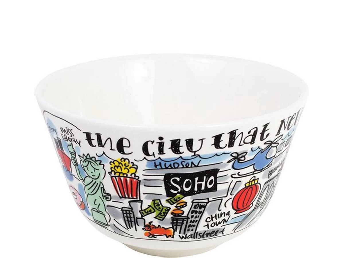 Blond Amsterdam City New York Kom - Ø 14 Cm 5 Blond Amsterdam City New York Kom - Ø 14 Cm - Afbeelding 3