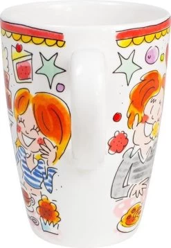 Blond Amsterdam Even Bijkletsen Beker XL 500 Ml - Rode Rand -Blond Amsterdam 827x1200