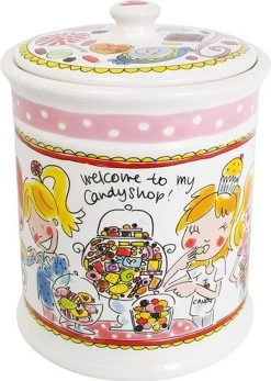 Blond Amsterdam Even Bijkletsen Voorraadpot - Roze - Ø 16 Cm