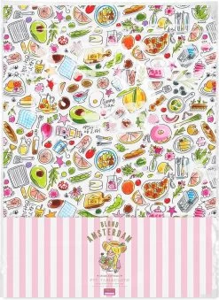 BLOND AMSTERDAM GREEN HAPPINESS: TABLECLOTH PACKED PVC 140 X 240