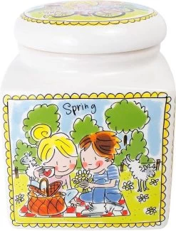 Blond Amsterdam Even Bijkletsen Voorraadpot - Ø 15 Cm