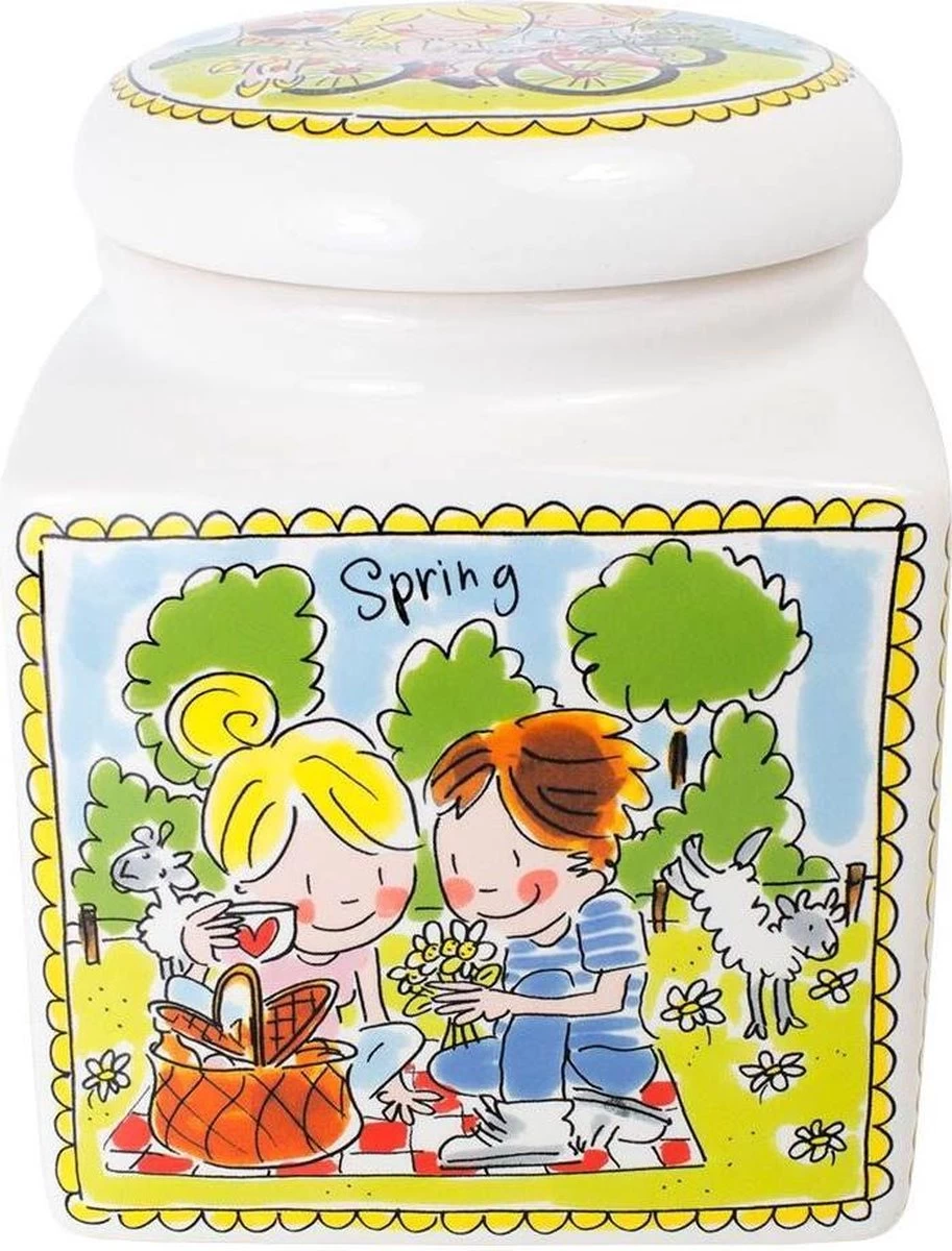 Blond Amsterdam Even Bijkletsen Voorraadpot - Ø 15 Cm 3 Blond Amsterdam Even Bijkletsen Voorraadpot - Ø 15 Cm